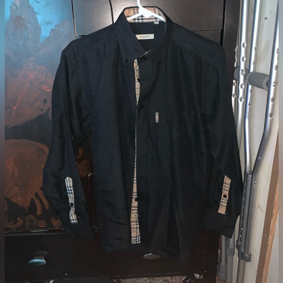 Slim Fit Monogram Motif Stretch Cotton Poplin Shirt